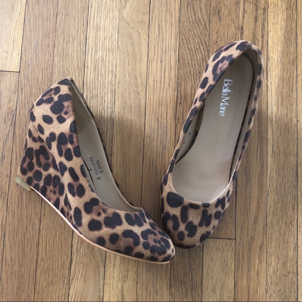 CHEETAH PRINT WEDGES
